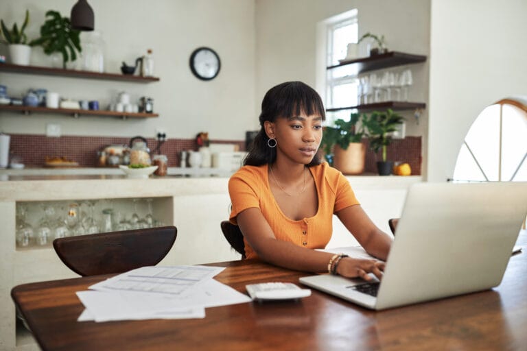 Woman at Laptop